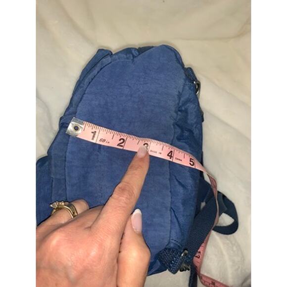 Kipling Queenie Small Backpack True Blue Tonal Unisex Adjustable Straps - Picture 5 of 8